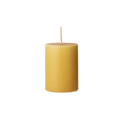 Anja Candle, Yellow, Parafin - (D7xH10 cm)