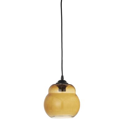 Baha Pendant Lamp, Brown, Glass - (D19xH18 cm)