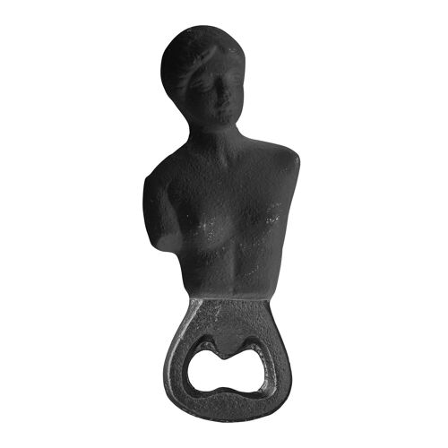 Lisha Bottle Opener, Black, Cast Iron - (L13xH3xW5,5 cm)