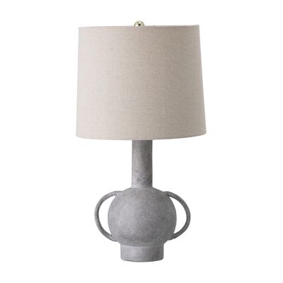 Lámpara de mesa Kean, Gris, Terracota - (D30,5xH58,5 cm)