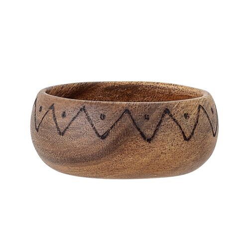 Bowl, Nature, Acacia - (D9xH4 cm)