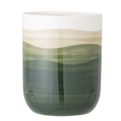 Darell Flowerpot, Green, Stoneware - (D20,5xH25,5 cm)