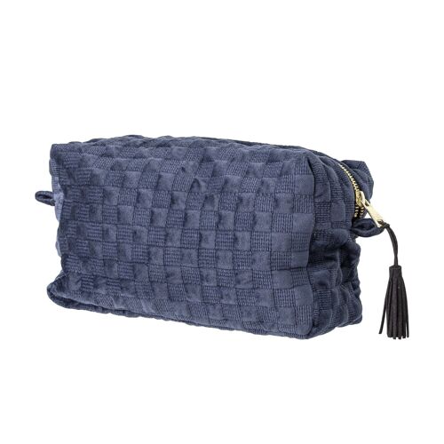 Cosmetic Bag, Blue, Polyester - (L25xH15xW10 cm)