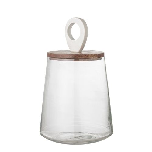 Gladys Jar w/Lid, Clear, Glass - (D22xH37 cm)