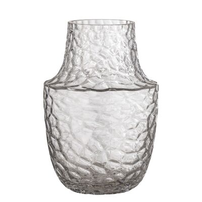 Vase Flo, Transparent, Verre - (D15xH22,5 cm)