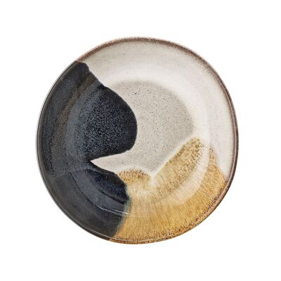 Jules Bowl, Grey, Stoneware - (D22xH5 cm)