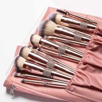 Lovely Lashes Luxe Diamond Brush Set avec sac 2