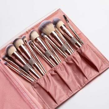 Lovely Lashes Luxe Diamond Brush Set avec sac 4