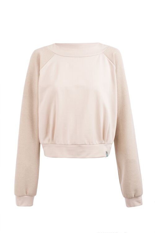 UNIQUE CROPPED SWEAT PEARL