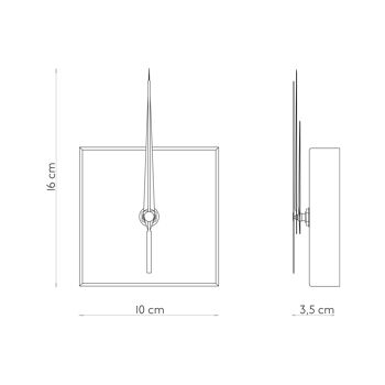 Horloge magnétique carrée, blanc mat, design moderne et élégant 5