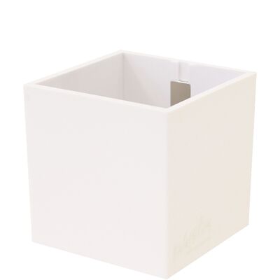 Magnetic Cube, 9.8 cm, White, Desk Organizer, Pen Holder
