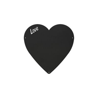 Coeur, tableau noir magnétique mural 33x33 cm, cadeau pour partenaire