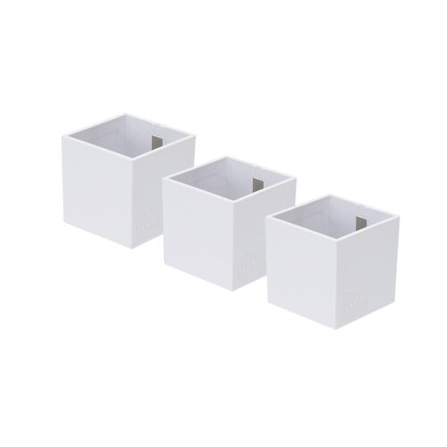 Set of Magnetic Containers/Cubes 6.5cm, White