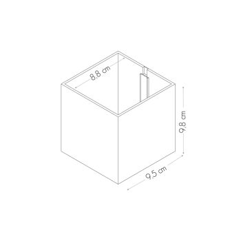 Cube magnétique 9,8 cm, gris métallisé, grand porte-stylo pour le bureau 4