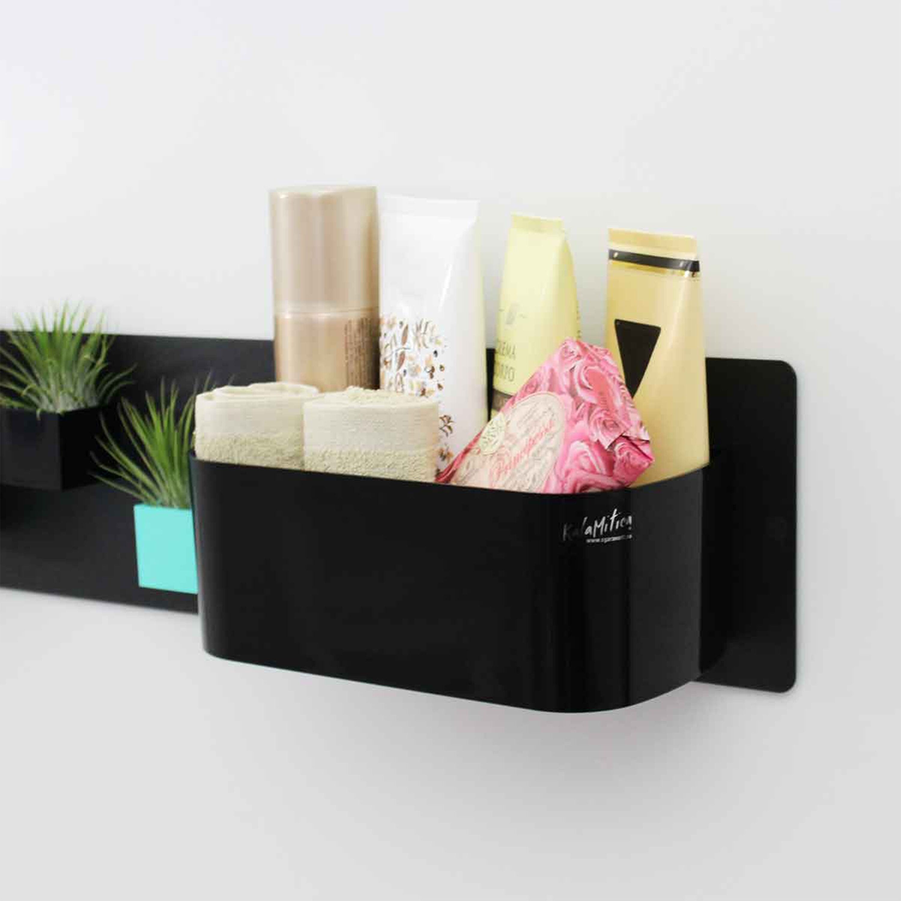 Magnetic Container, 22.5 cm, Black, Large Make-up Box