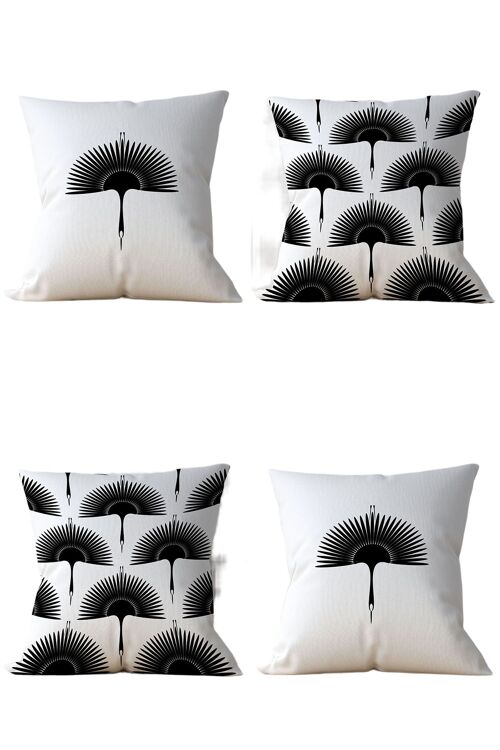 Piece of Trend - Sierkussen - Pillow - Both side Design - Set van 4 - 4 pieces-  trendy kleuren - 43 x 43 - STORK