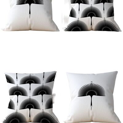 Piece of Trend - Cushion - Pillow - Both side Design - Set of 4 - 4 pieces - trendy colors - 43 x 43 - STORK