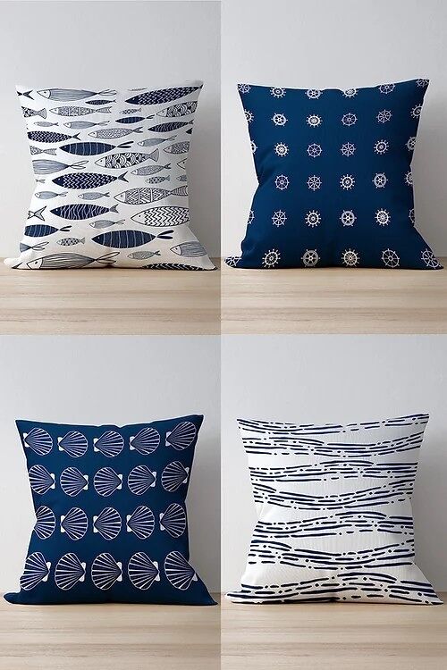 Piece of Trend - Throw pillow -Piece of Trend - Throw pillow -Both side design- Set of 4 - 4 pieces - trendy colors - 43 x 43 - Set of 4 - trendy colors - 43 x 43 - BLUEMARINE