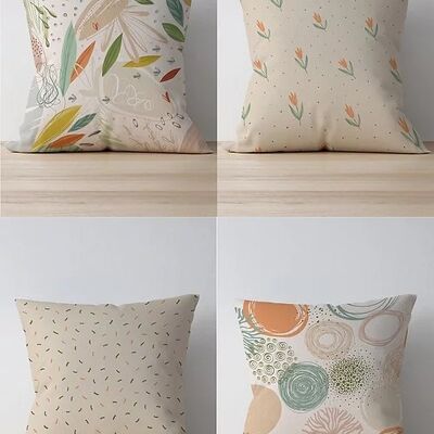 Piece of Trend - Throw pillow -Piece of Trend - Throw pillow -Both side design- Set of 4 - 4 pieces - trendy colors - 43 x 43 - Set of 4 - trendy colors - 43 x 43 - REVEL
