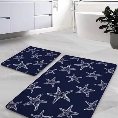 TAPPETINO DA BAGNO MARINESEASTAR - 60x100 e 50x60 (LxP) - 2 PEZZI