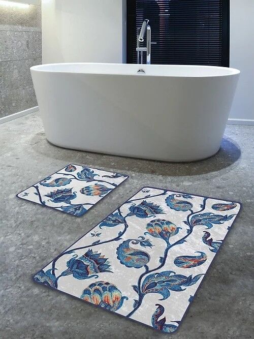 PAISLY BATH MAT - 60x100 and 50x60 (LxW) - 2 PIECES