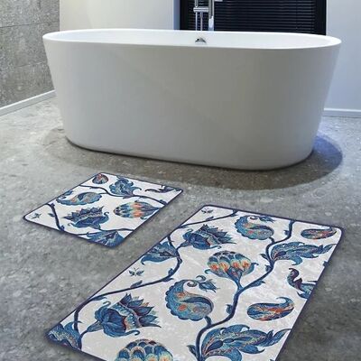 PAISLY BATH MAT - 60x100 and 50x60 (LxW) - 2 PIECES