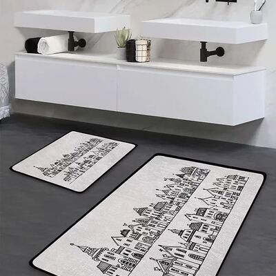 CITY - BATH MAT - 60x100 and 50x60 (LxW) - 2 PIECES