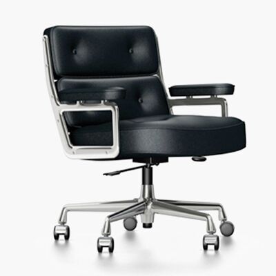 Eames Executive ES104 Lobby Office Chair, Chrome Leg/ Black Leg