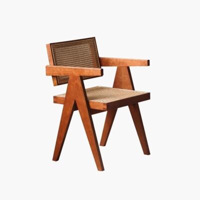 Pierre Jeanneret Rattan Dining Chair