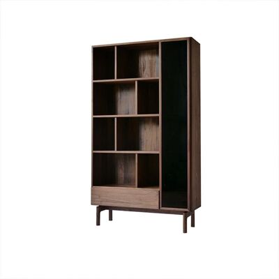 Asger Bookcases, Shelving Unit, Solid Oak - Light Walnut - XL