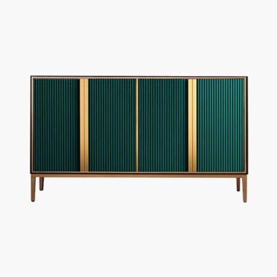 Renee Sideboard, Green And Gold - 100cm