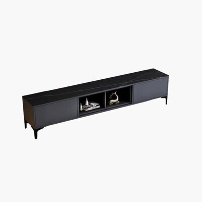 Wonardo TV Stand, Sintered Stone - Black - TV Stand