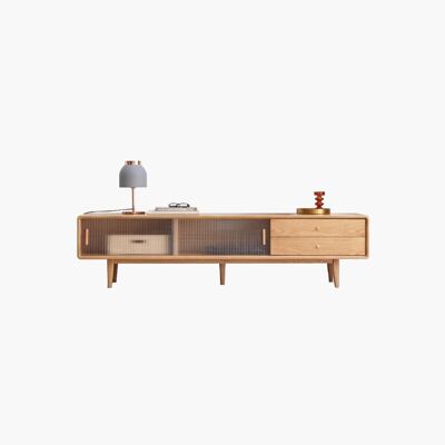 Kerry Mini TV Stand, Light Oak - Large - 1