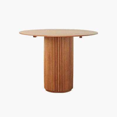 Cane Round Dining Table, Oak