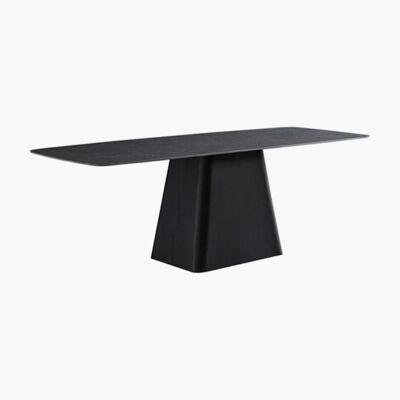 Bontempi Artistico Dining Table, Sintered Stone, Dining Table Set - 130cm - Black