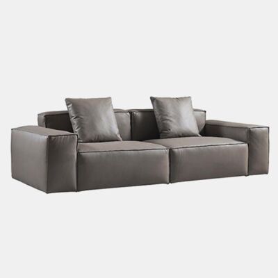 Alcide Two Seater Sofa - Grey - 277cm