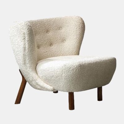 Lilla Petra Lounge Chair/ Armchair, Sheepskin