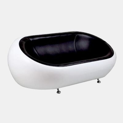 Eero Aarnio Style Half Dome Chair, Two Seater - White - White - 1 Seater