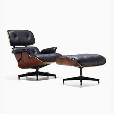 Eames Lounge Chair, Rosewood, Minimum Order Quantity: 3 - PU Leather