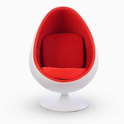 Eero Aarnio Egg Pod Chair, Red