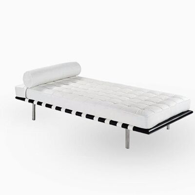 Barcelona Daybed, White Leather