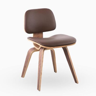 Eames Style Dining Chair, Wooden Legs