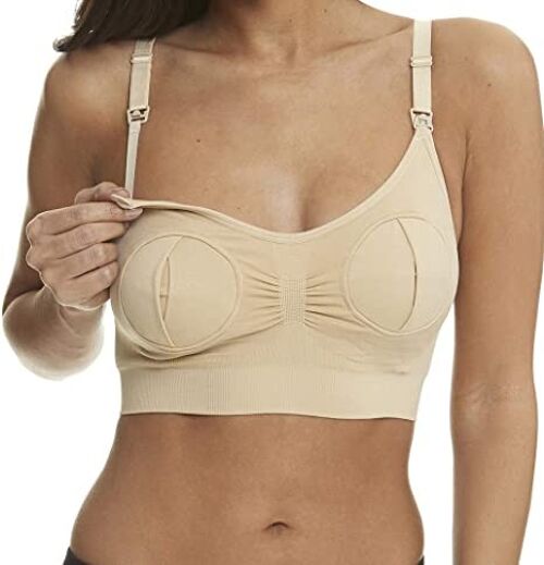 Ana Wiz Hands Free Pumping Bra - Small - Beige (AWPBE001)