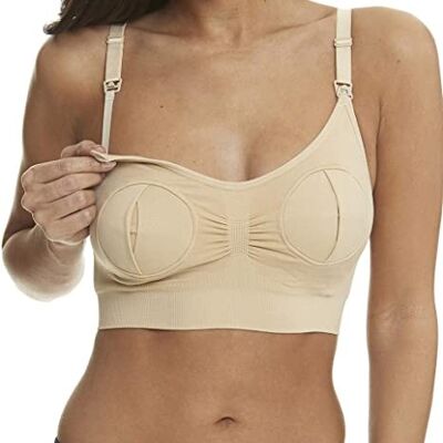 Ana Wiz Hands Free Pumping Bra - Small - Beige (AWPBE001)