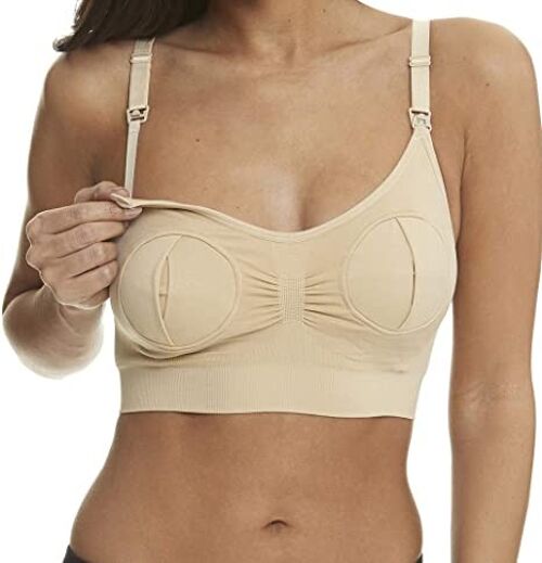 Ana Wiz Hands Free Pumping Bra - Medium - Beige (AWPBE002)