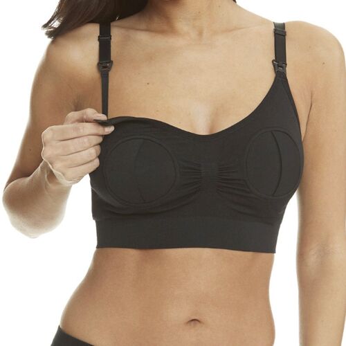 Ana Wiz Hands Free Pumping Bra - Large - Black (AWPB003)