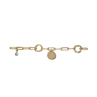 Pulsera de cadena de la suerte - Amazonita