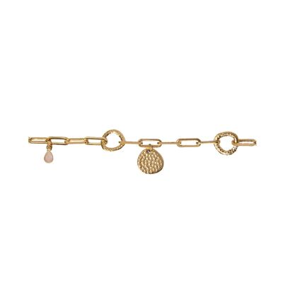 Bracelet chaîne Lucky - Quartz Rose
