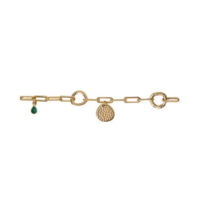 Lucky chain bracelet - Malachite