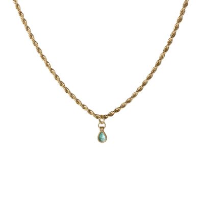 Liberty chain necklace - Amazonite